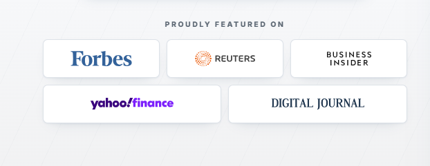Featured in Forbes, Reuters, Yahoo Finance, and Digital Journal